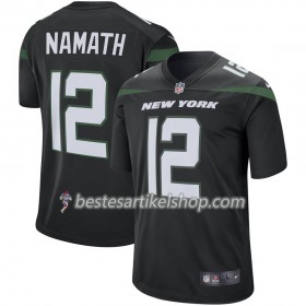 Herren New York Jets Trikot Joe Namath 12 Nike Schwarz